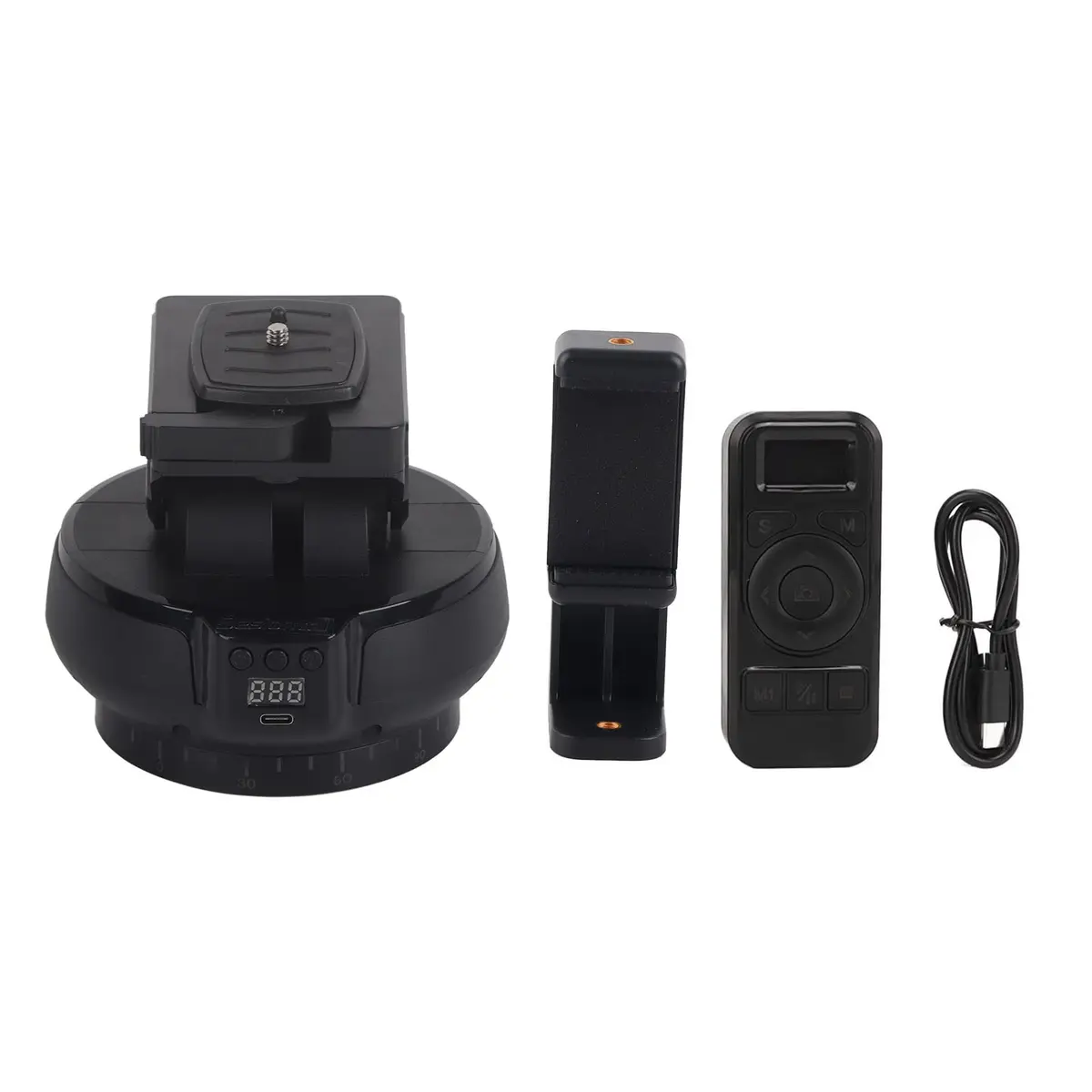 Byged Motorized Pan Tilt Head | 360° Rotation, ±35° Tilt, 100m Control, 9 Gears Speed, Smartphone & Camera Support - view 7