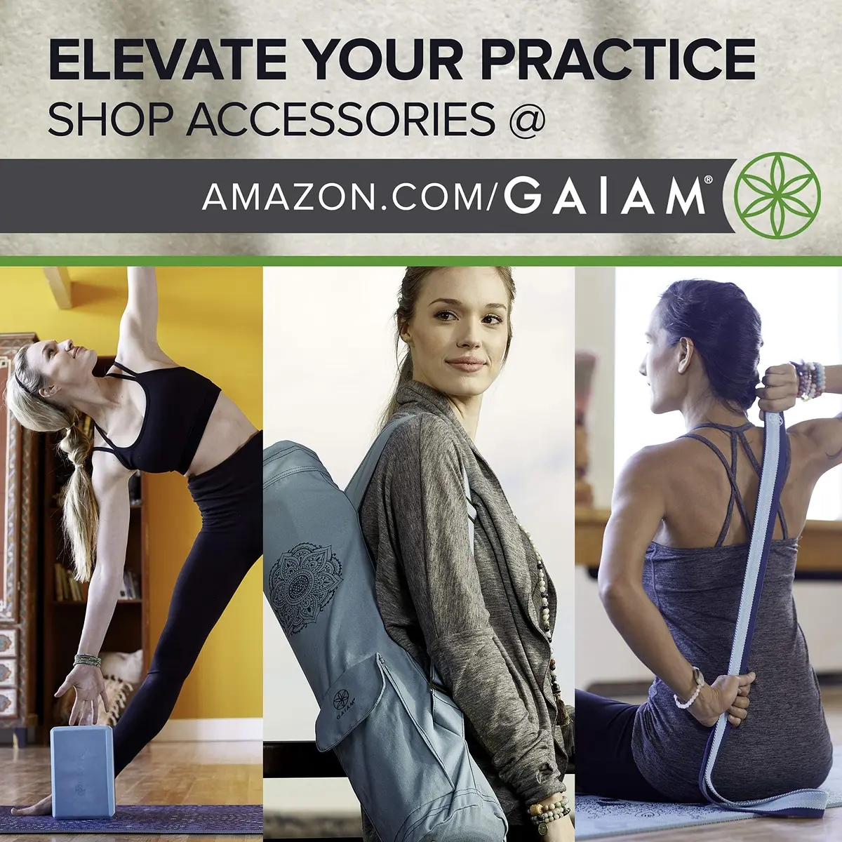 Gaiam Yoga Mat Classic Print, 4mm Non-Slip Mat (Pink Marrakesh) | Lightweight, Non-Slip, Eco-Friendly - view 6