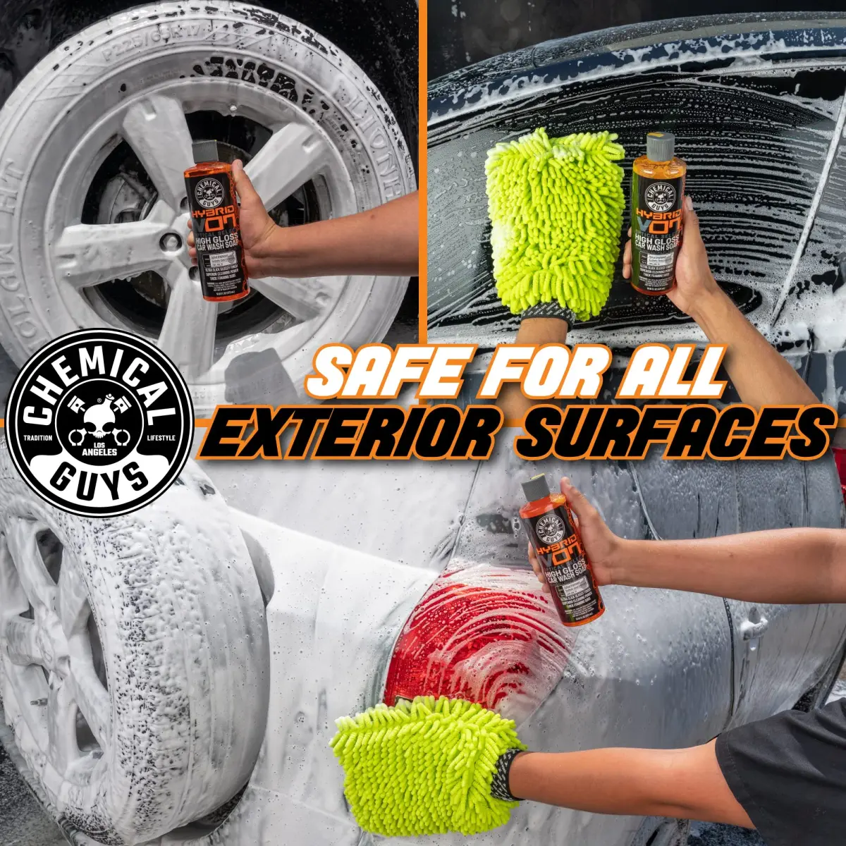 Chemical Guys Hybrid V7 Car Wash Soap & After Wash Bundle 473ml (16 fl oz) | High Gloss Foaming Formula - view 4
