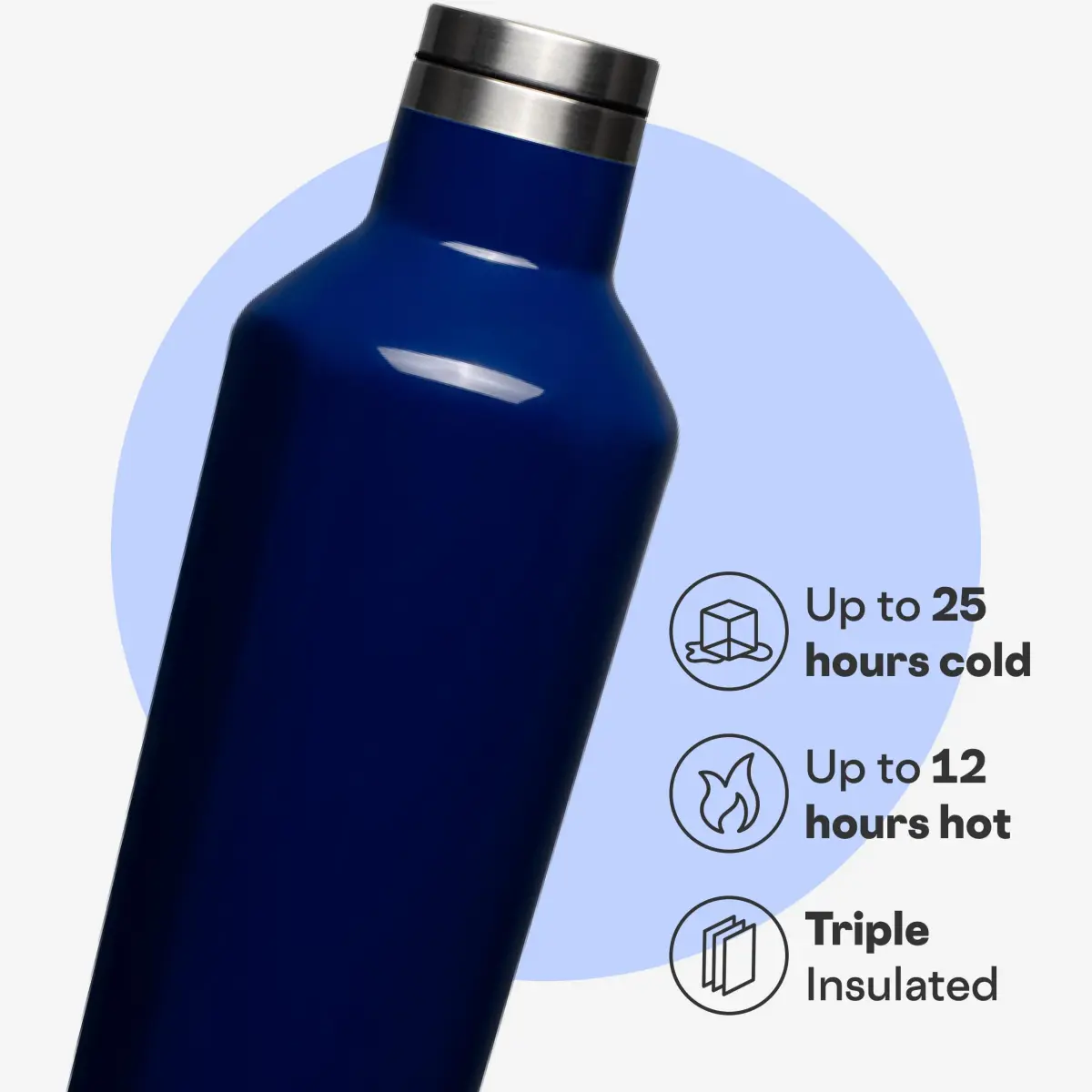 Corkcicle Insulated Canteen, 16 oz (475 ml) | Keeps Cold 25H, Hot 12H - view 3