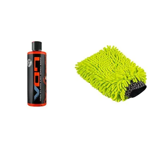 Chemical Guys Hybrid V7 Car Wash Soap & Mitt 473ml (16 oz) | High Gloss Foaming Formula - main product image