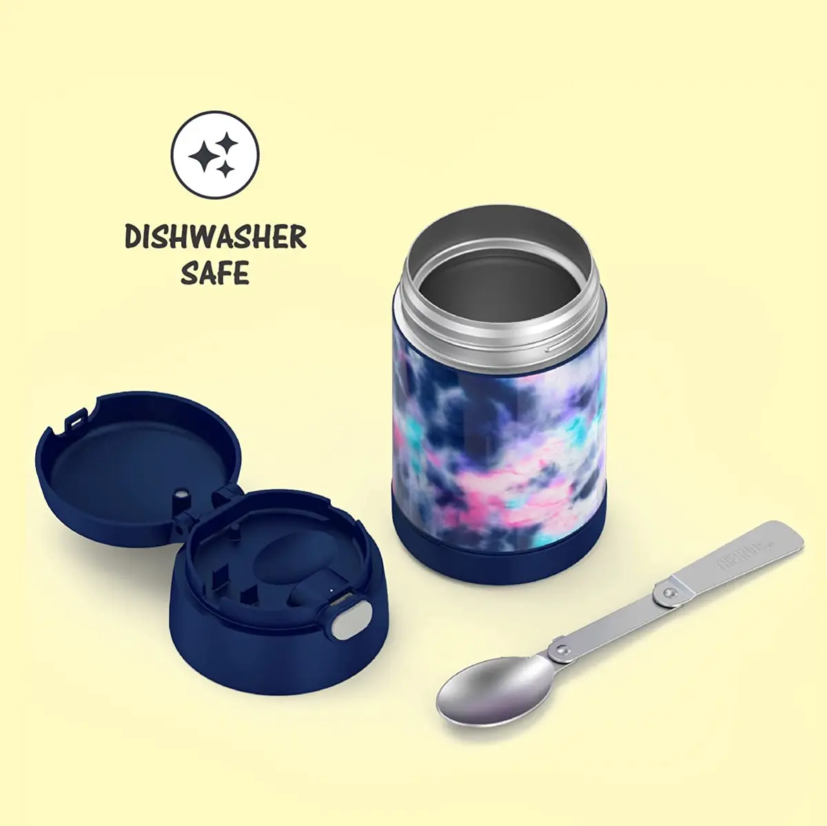 THERMOS FUNTAINER Food Jar with Spoon, 16oz | Keeps Food Hot or Cold for Kids - view 4