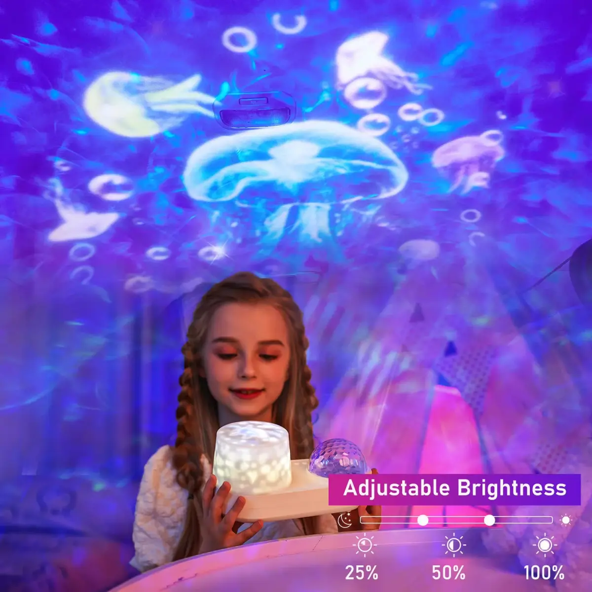 STARS LAMP Ocean Night Light Projector 20.3cm (8 inch) | Creates Relaxing Sea-Like Environment - view 3