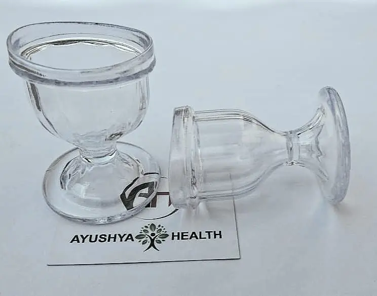 AYUSHYA HEALTH Transparent Eye Wash Cup Set of 2 | Safe, Reusable & Toxin-Free for Eye Cleansing - view 10