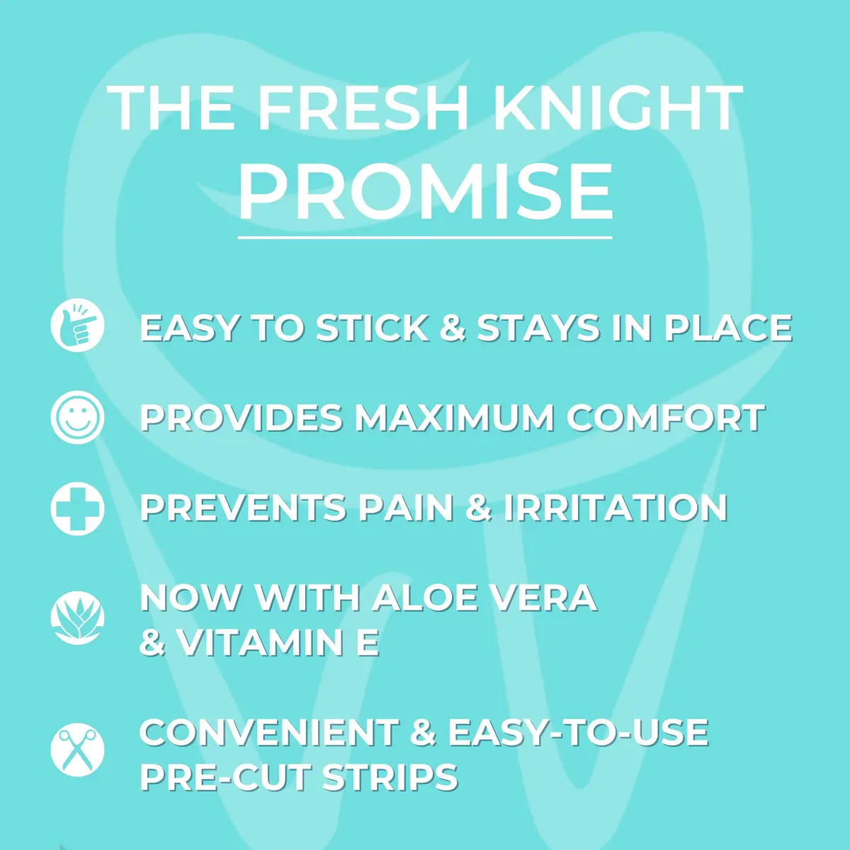 Fresh Knight Braces Wax Aloe Green 50 Strips (10 Cases) | Orthodontic Comfort Wax - view 4
