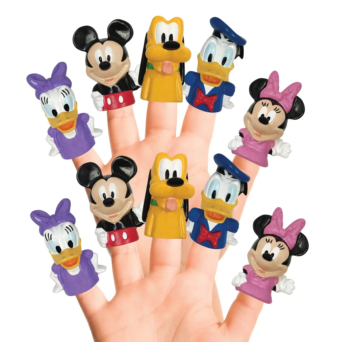Disney Mickey Mouse & Friends 10 Piece Finger Puppet Set | Waterproof Educational Play Toys for Kids - main product image
