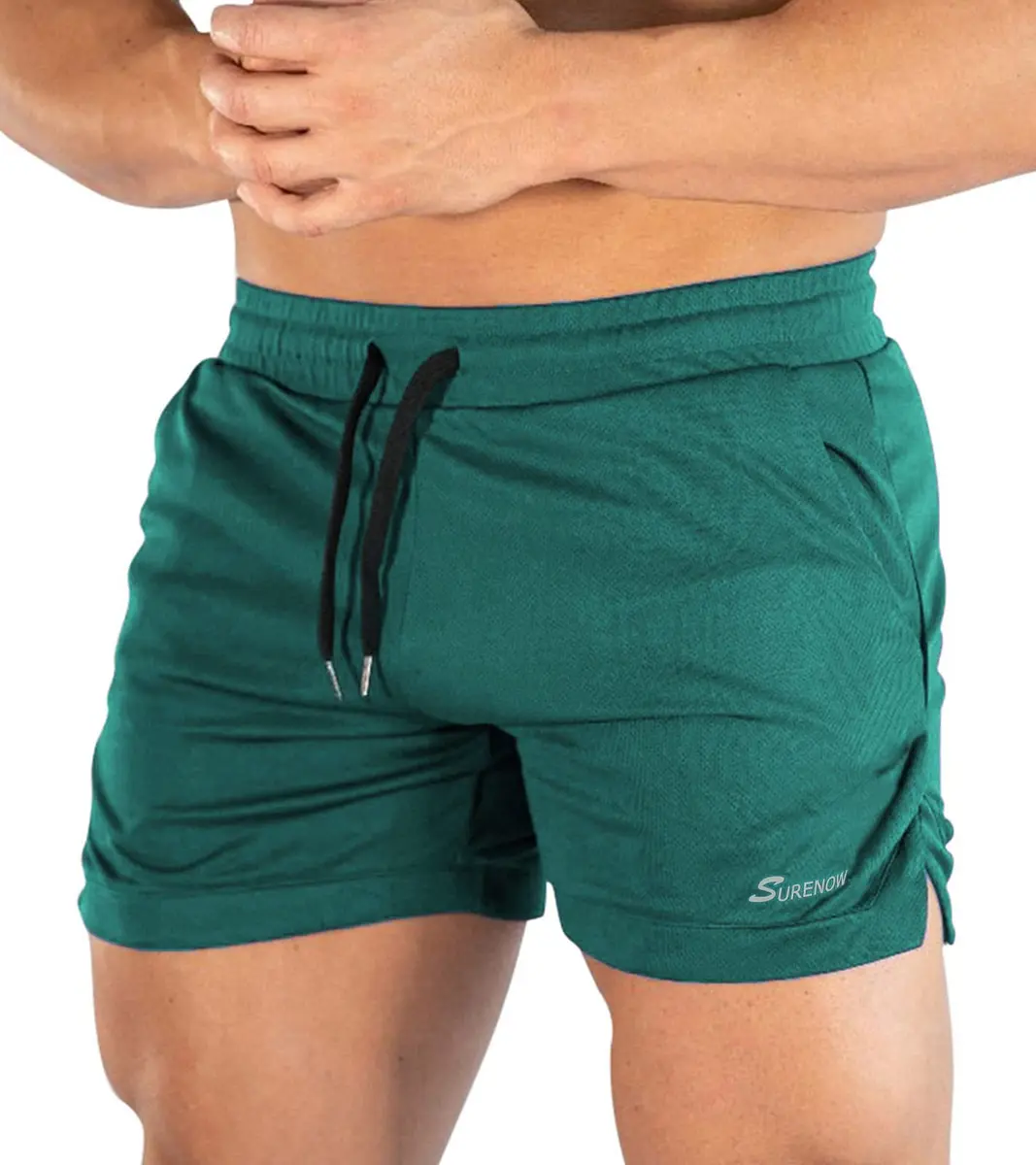 Surenow Mens Running Gym Shorts 3 Inch Athletic Workout Shorts with Pockets | Lightweight, Breathable & Quick Dry - main product image