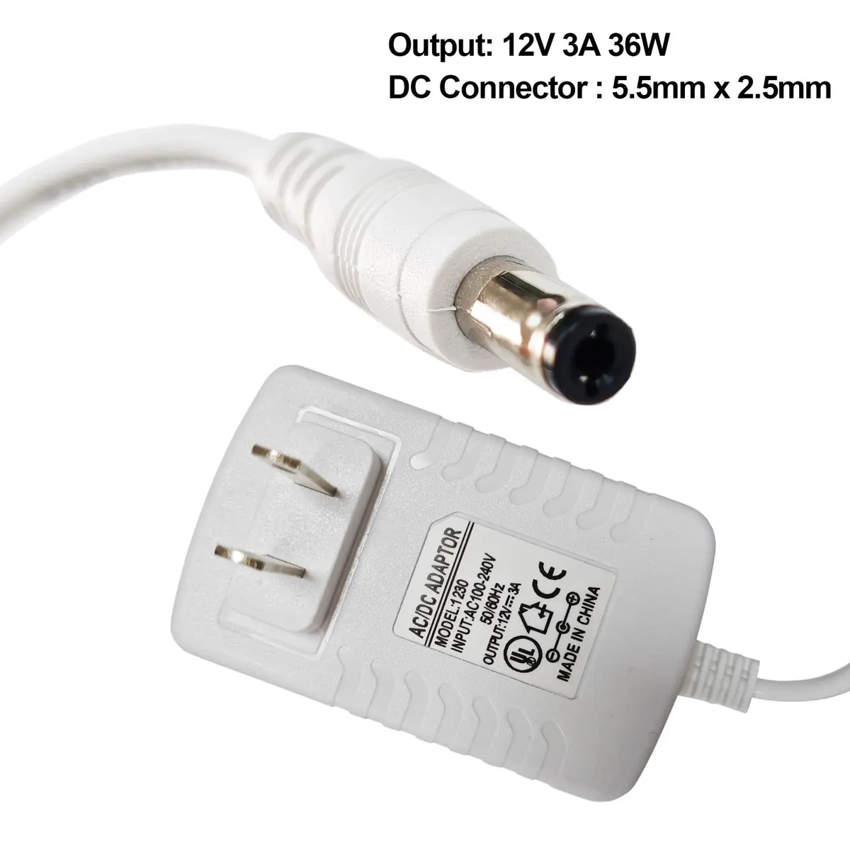 PDEEY 12V 3A AC Adapter Charger 2.0m (6.6 ft) | Replacement Power Cord for 4moms Mamaroo 2/4 & RockaRoo Baby Swing - view 4