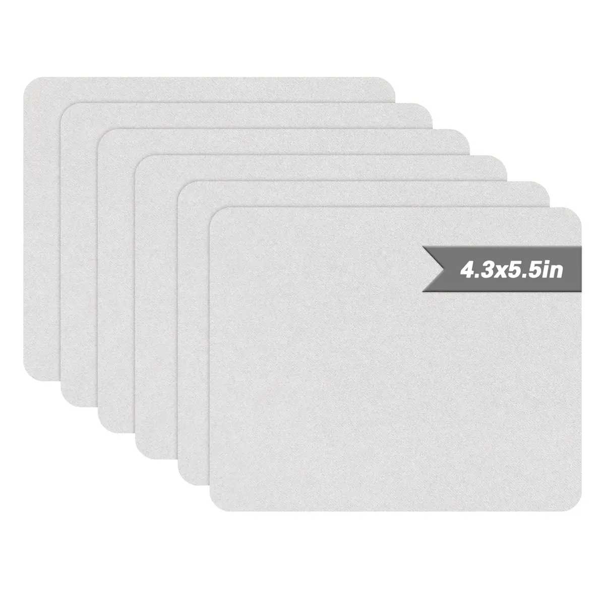 Azobur Microfiber Sofa Repair Patch 6 Piece | Self Adhesive Fabric Fix for Light Grey Sofas - main product image