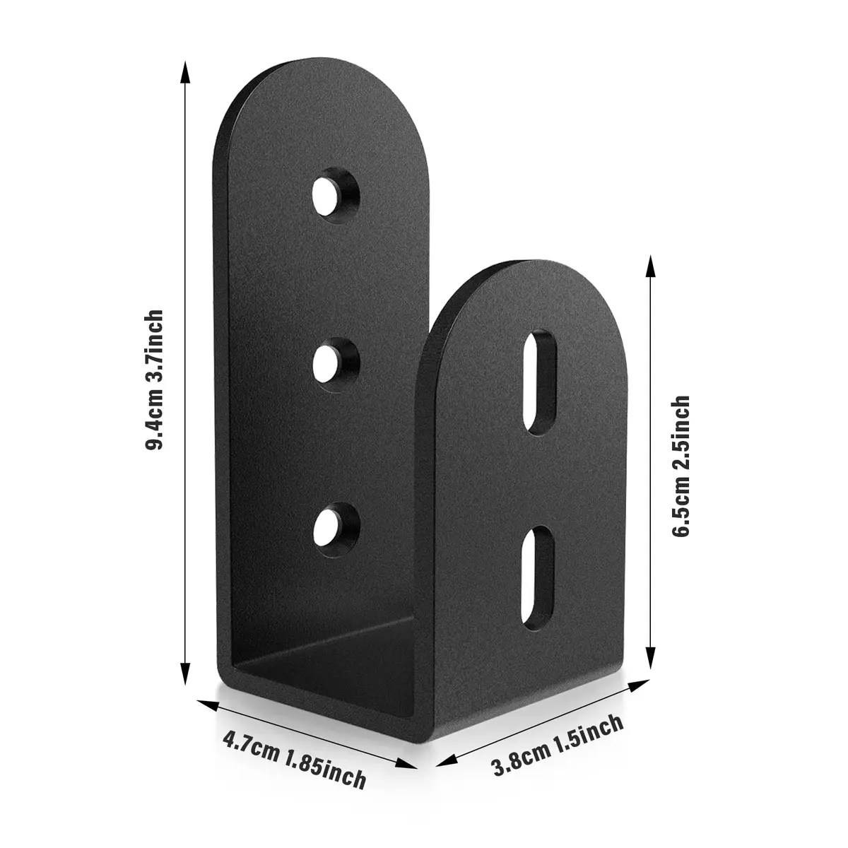 Riuog Heavy Duty Door Barricade Brackets 4 Pack | Rust-Resistant Metal, 2x4 Lumber Compatible, Indoor & Outdoor Security - view 6