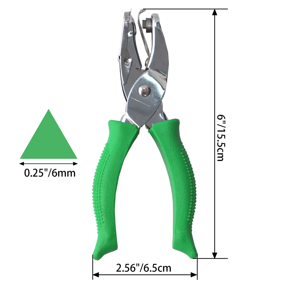 RUIFYRAY 1/4" Triangle Hole Punch (6mm) | DIY Paper Crafts & Office Supplies - view 2