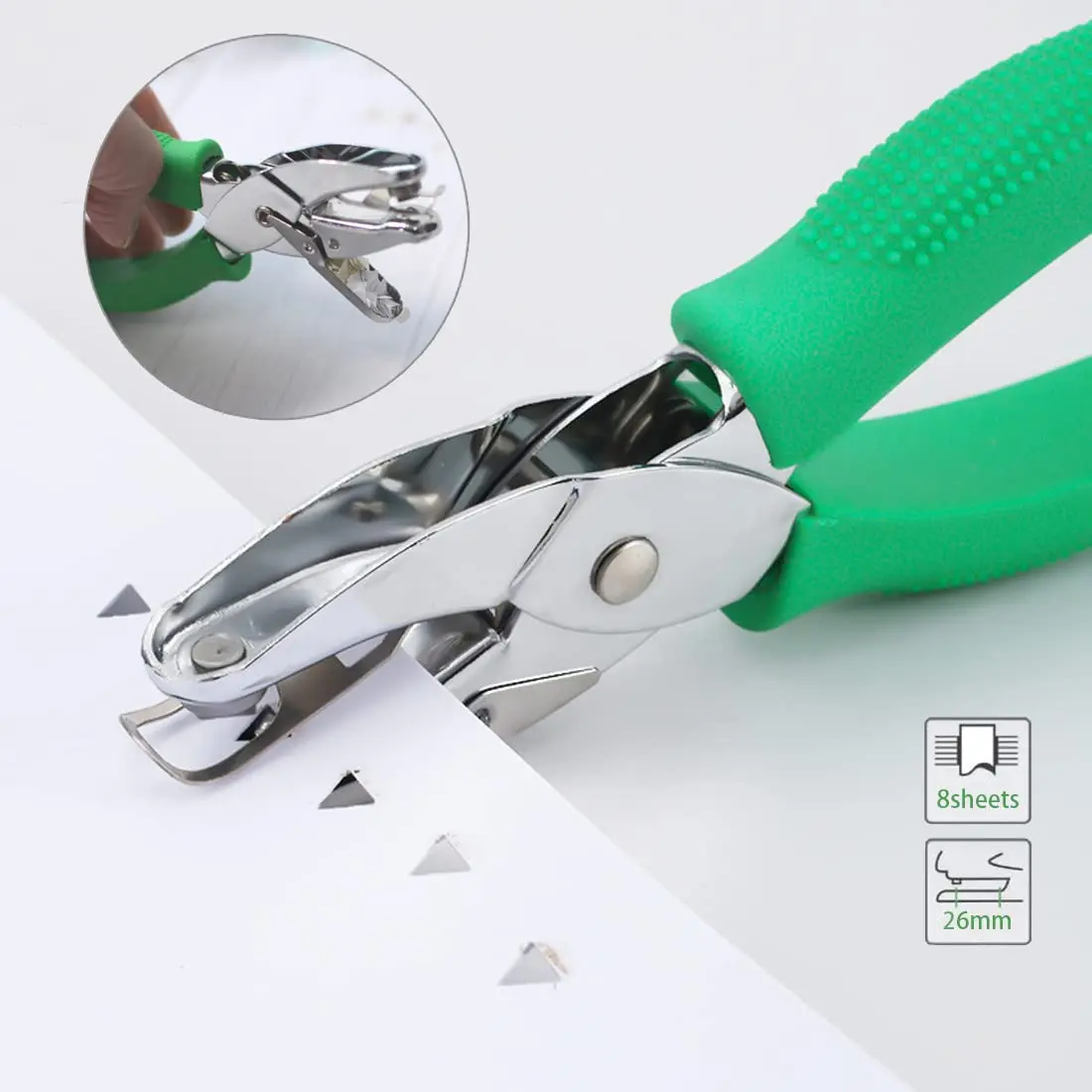 RUIFYRAY 1/4" Triangle Hole Punch (6mm) | DIY Paper Crafts & Office Supplies - view 3