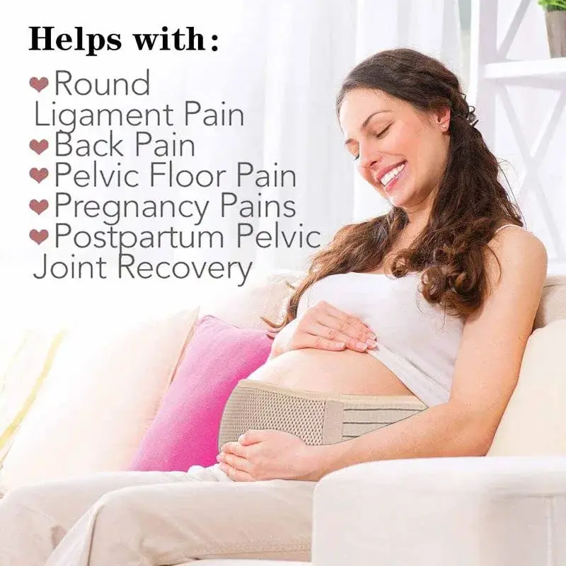 AIWITHPM Pregnancy Support Belt for Back Pain Relief | 27.5"-55" Adjustable Size - view 2