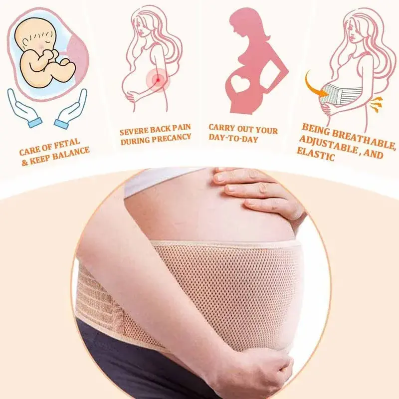 AIWITHPM Pregnancy Support Belt for Back Pain Relief | 27.5"-55" Adjustable Size - view 5