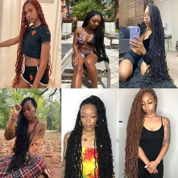 Datuoda 36 Inch Soft Locs 6 Packs | Trendy Faux Locs for Black Women (36 Inch, 6 Packs) - view 7
