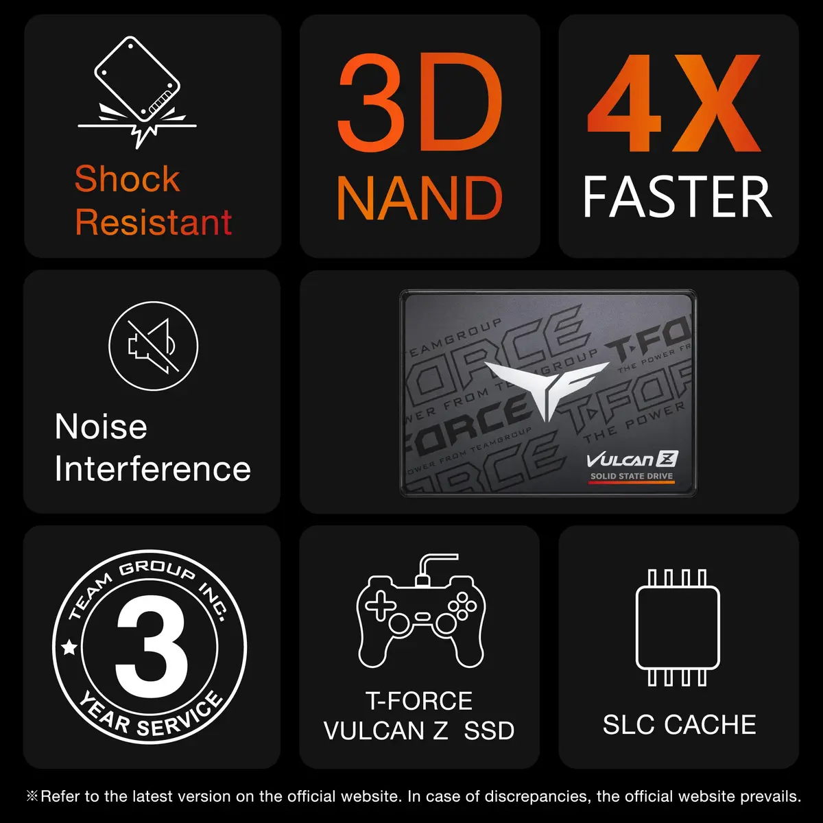 TEAMGROUP T-Force Vulcan Z 1TB SSD | High-Speed SATA III PC Upgrade with 3-Year Warranty - view 8