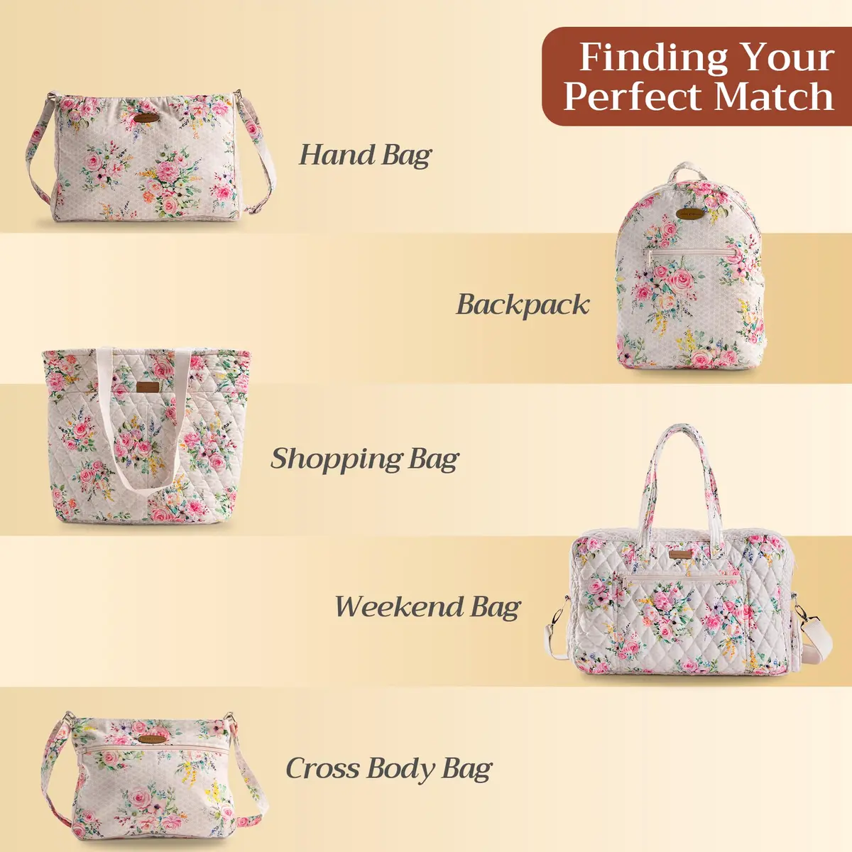 Maison d' Hermine Sweet Rose Lavender Cotton Canvas Tote Bag 45cm (17.7") | Reusable Shoulder Grocery Bag - view 8