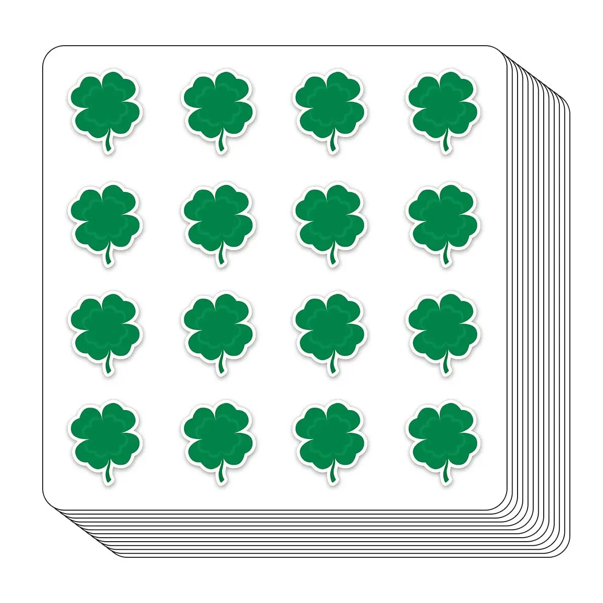 GUVSPTI Four-Leaf Clover Planner Stickers 0.5in | Scrapbooking Kids DIY Calendar Crafting 208-Pack - main product image