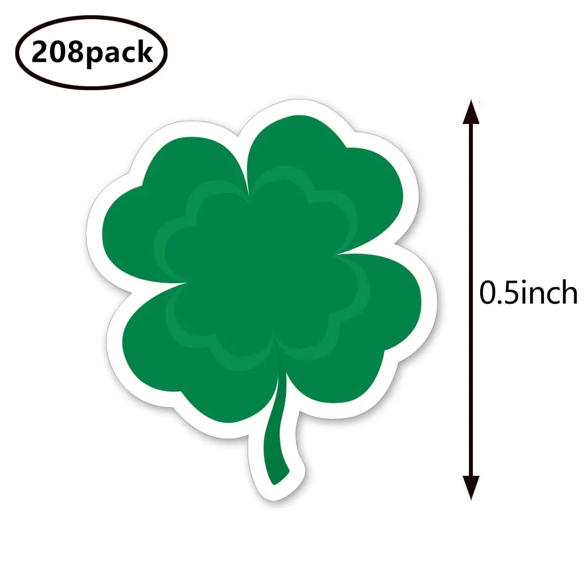 GUVSPTI Four-Leaf Clover Planner Stickers 0.5in | Scrapbooking Kids DIY Calendar Crafting 208-Pack - view 2