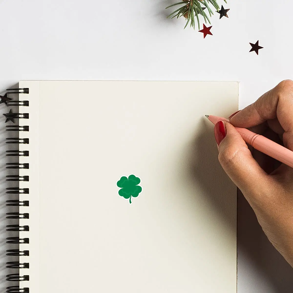 GUVSPTI Four-Leaf Clover Planner Stickers 0.5in | Scrapbooking Kids DIY Calendar Crafting 208-Pack - view 3
