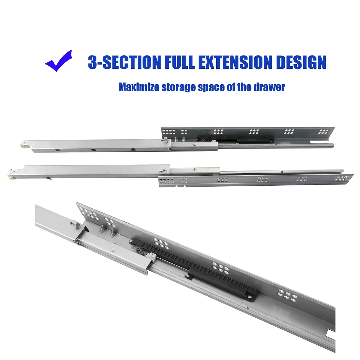 Betesy Hardware 6 Pairs 15 Inch Undermount Soft Close Drawer Slides | Heavy Duty, Silent Operation - view 5