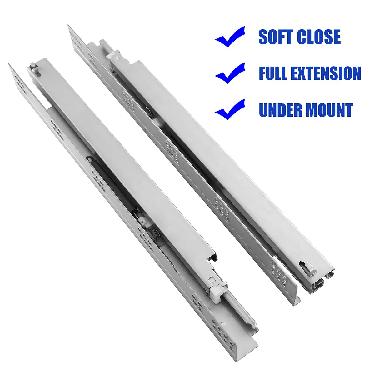 Betesy Hardware 6 Pairs 15 Inch Undermount Soft Close Drawer Slides | Heavy Duty, Silent Operation - view 2