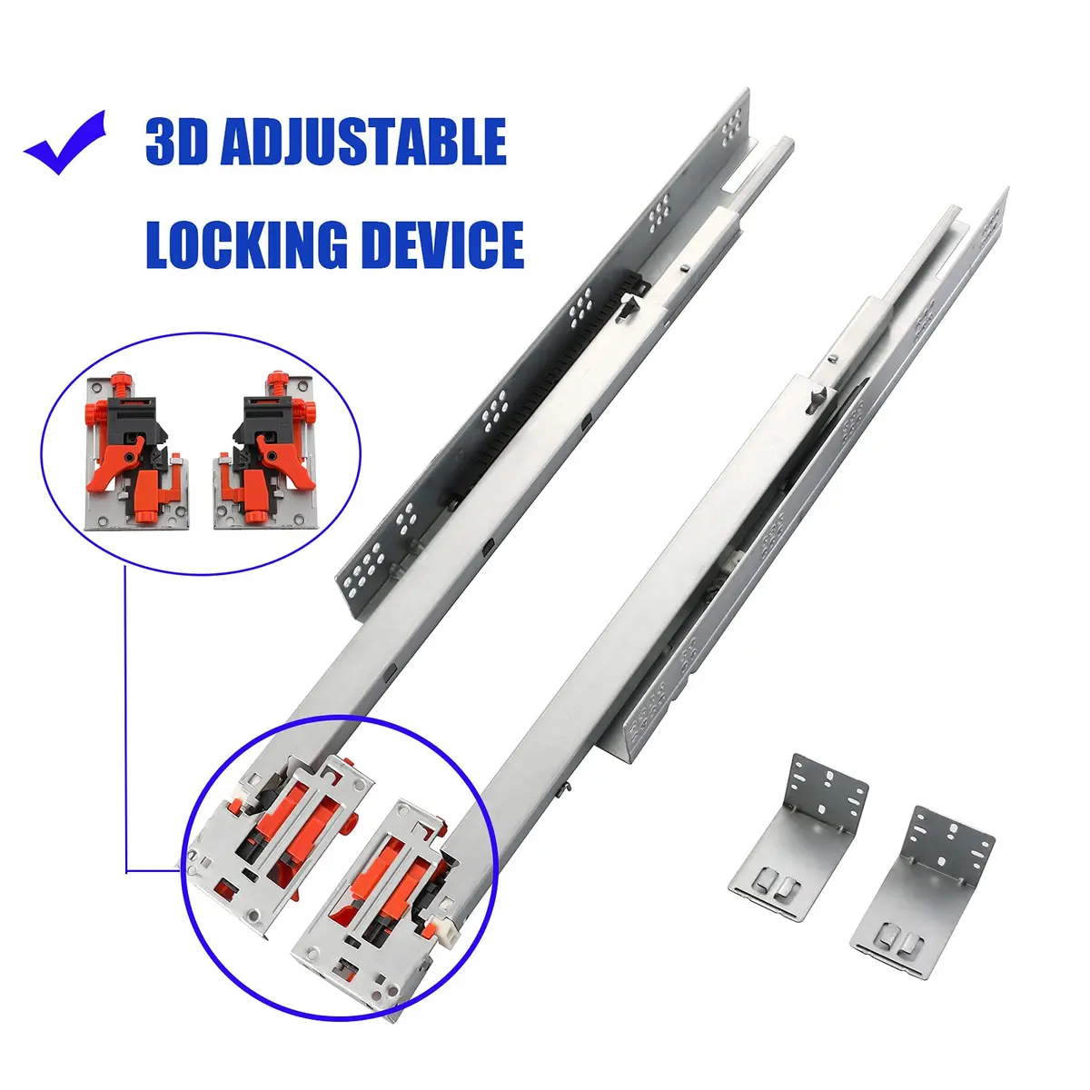 Betesy Hardware 6 Pairs 15 Inch Undermount Soft Close Drawer Slides | Heavy Duty, Silent Operation - view 3