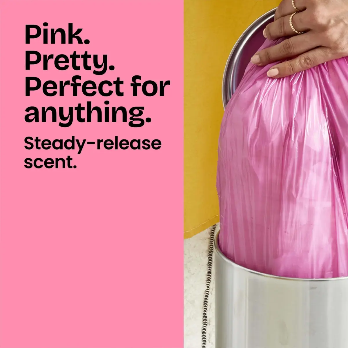Glad 4 Gallon Trash Bags with Febreze Cherry Blossom Scent | 34 Count Drawstring Bags - view 2