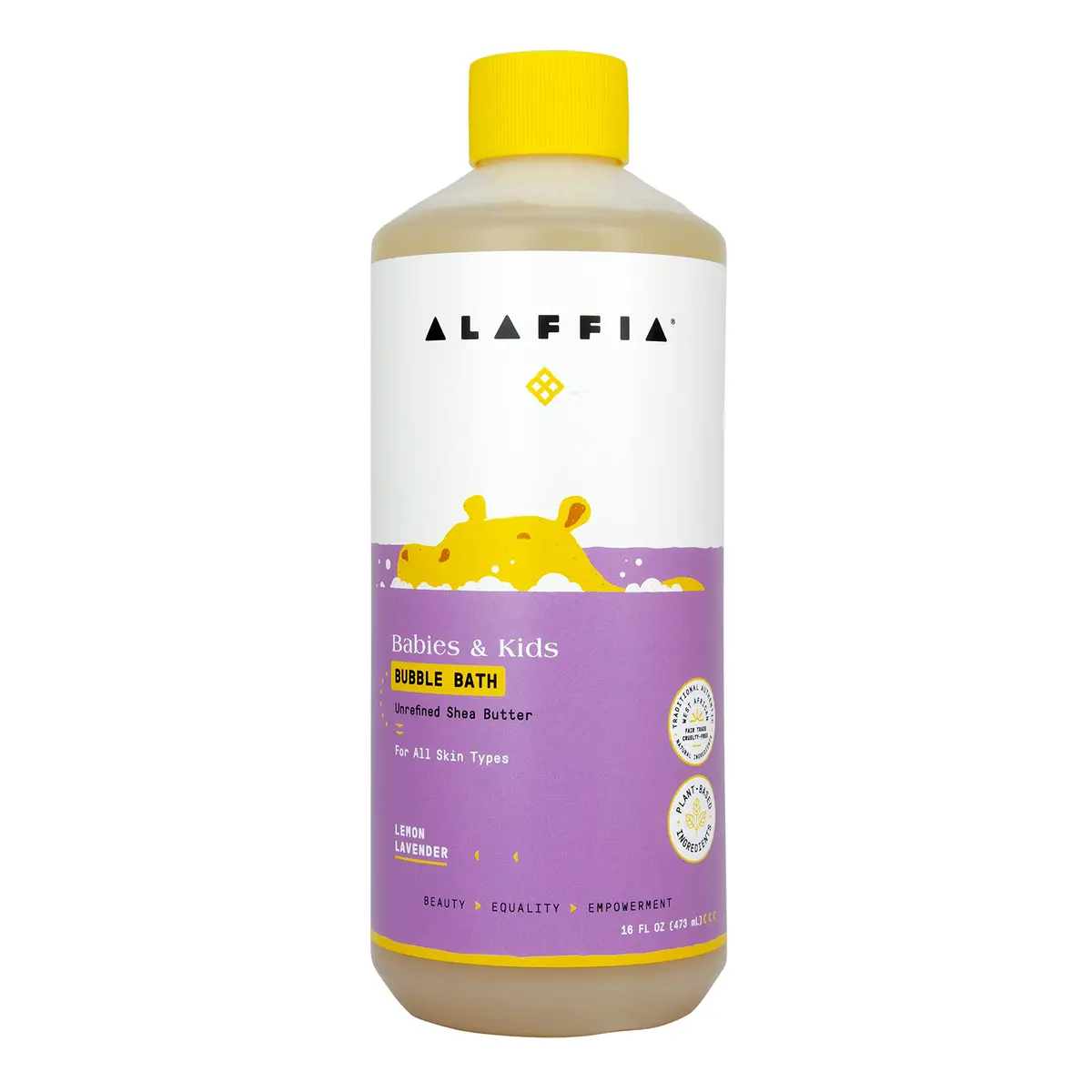 Alaffia Babies and Kids Bubble Bath 16 Fl Oz | Gentle, Plant-Based, Paraben & Sulfate-Free, Vegan, Lemon Lavender - main product image