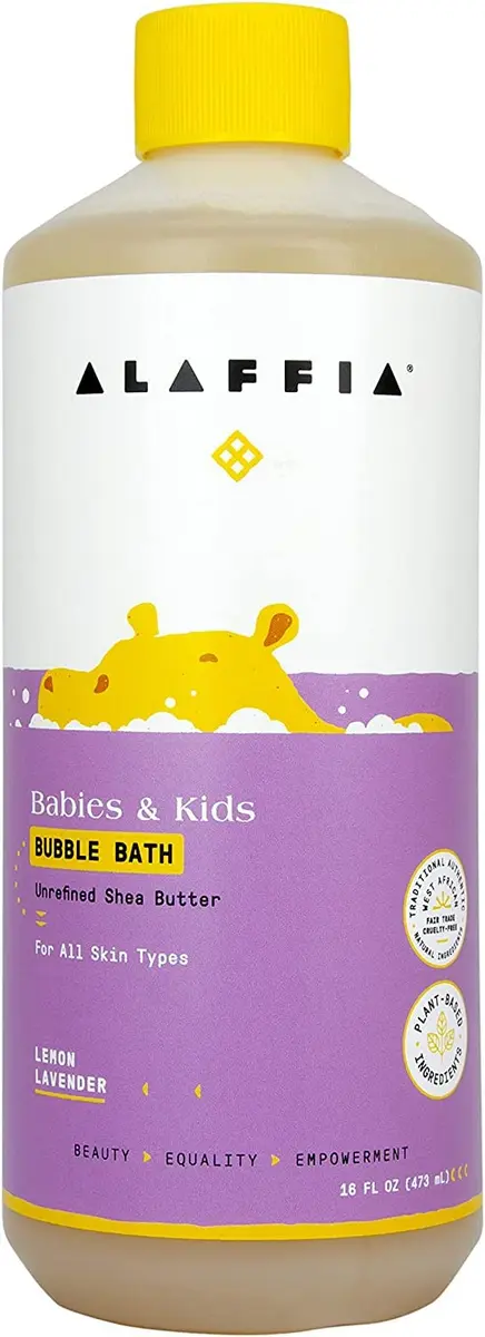 Alaffia Babies and Kids Bubble Bath 16 Fl Oz | Gentle, Plant-Based, Paraben & Sulfate-Free, Vegan, Lemon Lavender - view 8