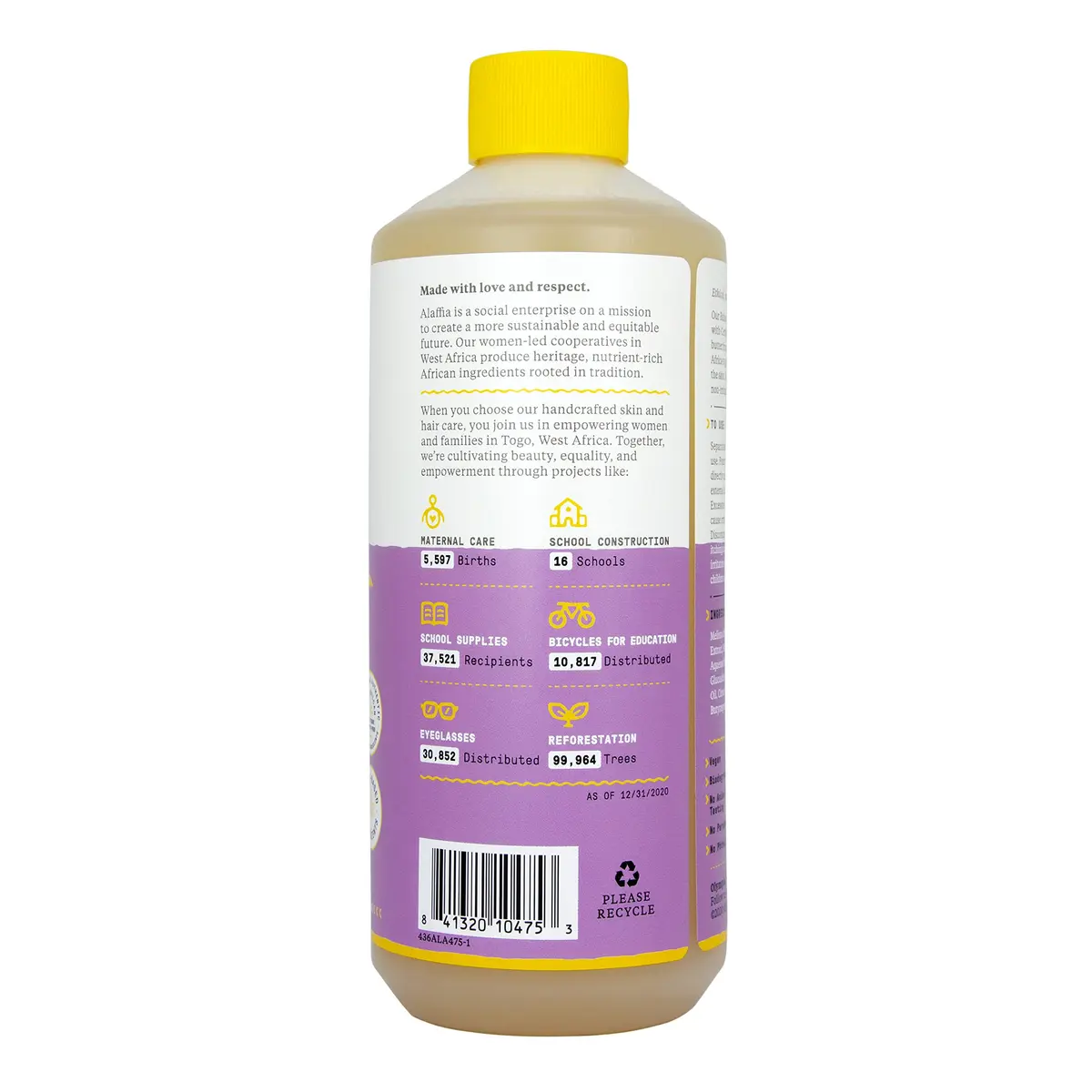 Alaffia Babies and Kids Bubble Bath 16 Fl Oz | Gentle, Plant-Based, Paraben & Sulfate-Free, Vegan, Lemon Lavender - view 2