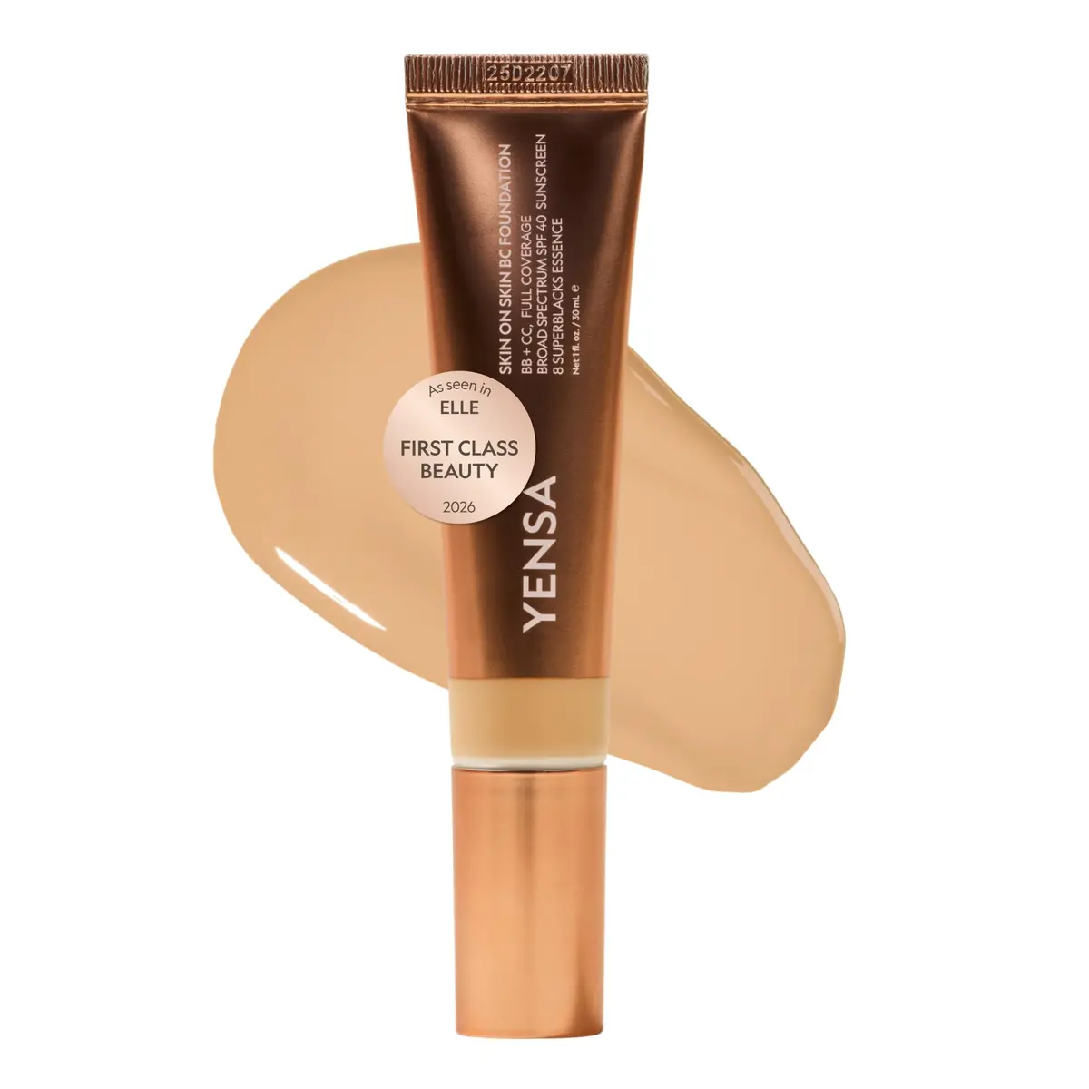 YENSA BC Foundation - Full Coverage Foundation, SPF 40, 1 oz | Hydrates & Firms Skin, Korean Makeup - main product image
