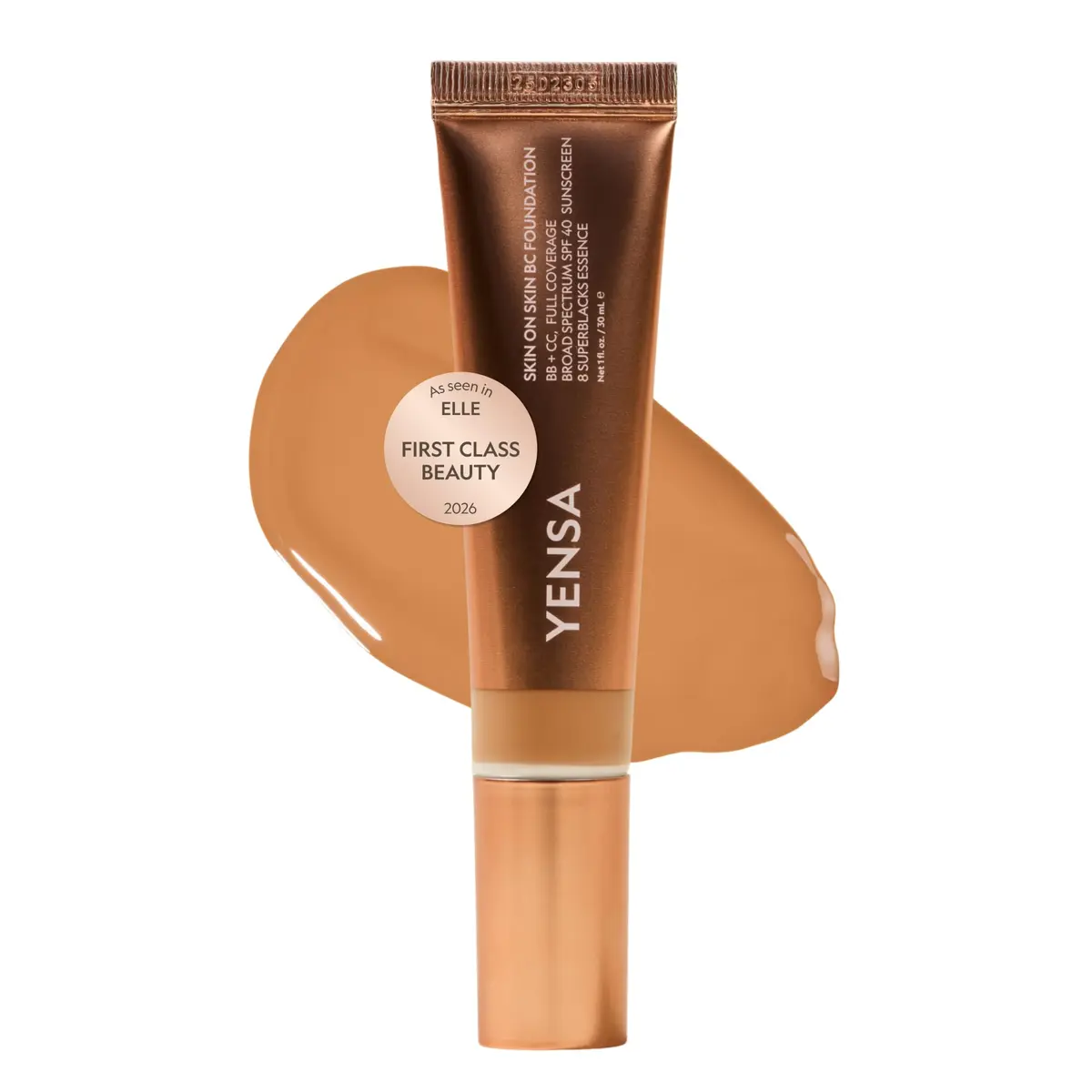 YENSA BC Foundation Full Coverage SPF 40 1 oz | Hydrating Korean Skin Care Makeup - main product image