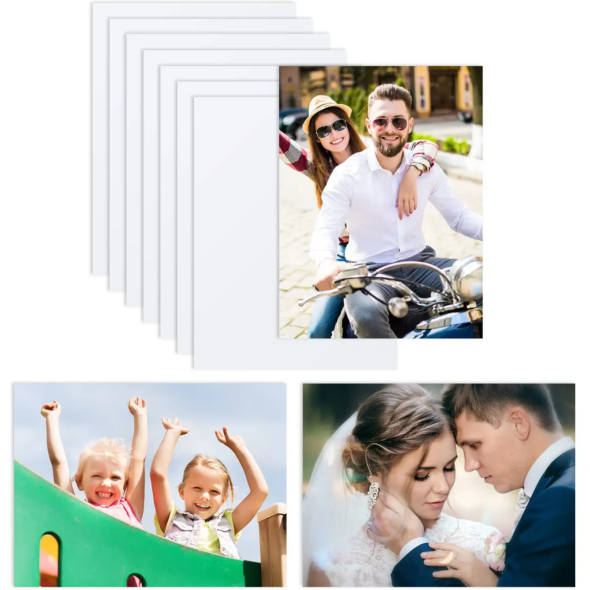 Hotop Sublimation Aluminum Photo Signs Blanks 8x10 in (25x20 cm) | DIY Metal Prints for Home & Office - main product image