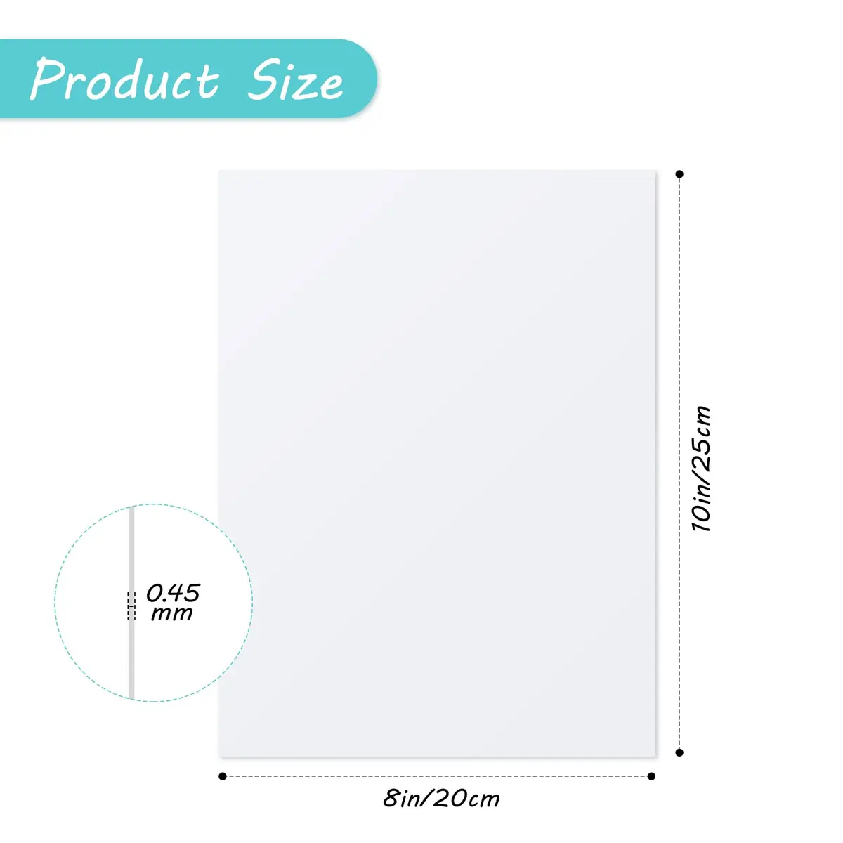 Hotop Sublimation Aluminum Photo Signs Blanks 8x10 in (25x20 cm) | DIY Metal Prints for Home & Office - view 2
