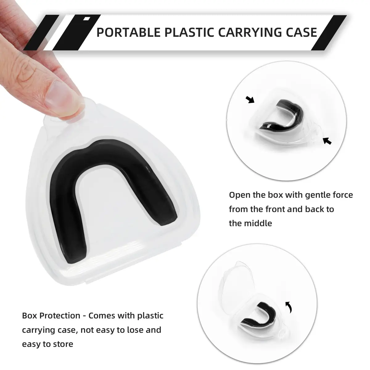 LPONJAR Moldable Sports Mouth Guard for Toddler Kids Youth, 5 Pack Medium (7-14 Year old) | Boil-and-Bite Fit for Football, Basketball, Boxing - view 5