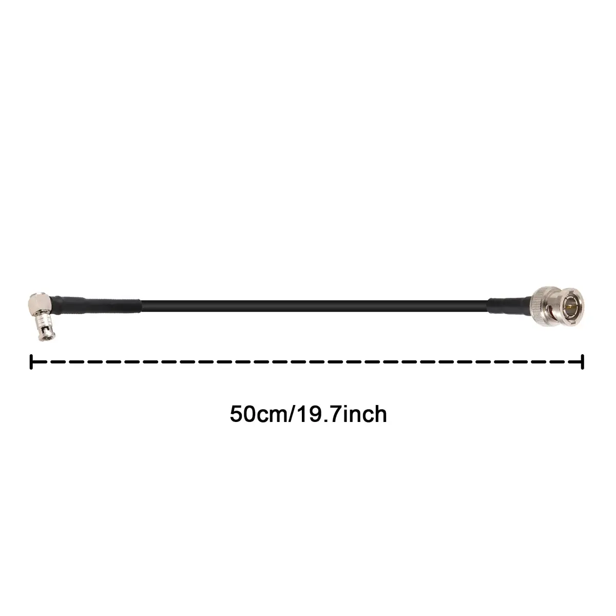 Alvin's Cables Micro-BNC Right-Angle to BNC Male 6G HD SDI Coaxial Cable 50cm (19 inches) | High-Speed Data Transfer - view 3