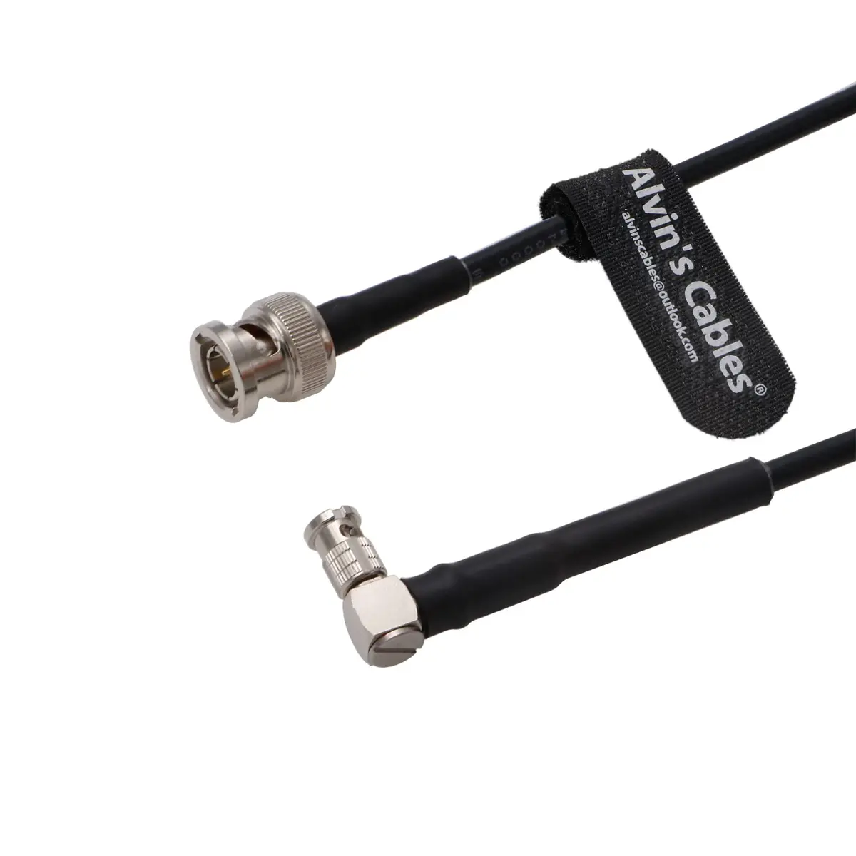 Alvin's Cables Micro-BNC Right-Angle to BNC Male 6G HD SDI Coaxial Cable 50cm (19 inches) | High-Speed Data Transfer - view 4