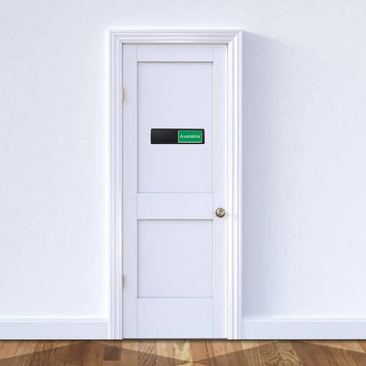 LoYinLo In Use or Available Sign, 7" x 2" Black | Magnetic Slider Door Indicator for Home & Office - view 6