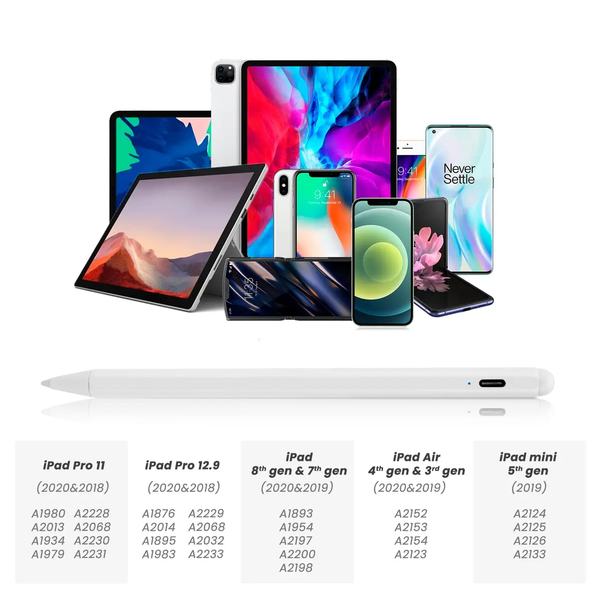 Minilabo iPad Pencil Pro for iPad Pro 11/13-inch M4/M5 | 2X Fast Charge Stylus with Palm Rejection - view 4