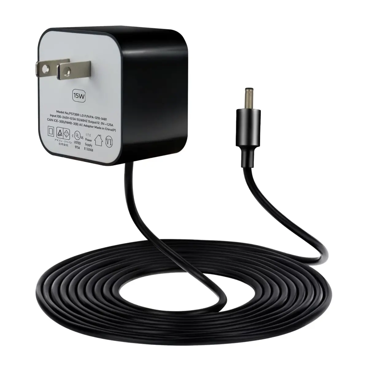 ZTTXL 15W Power Adapter for Echo, Dot 3rd & 4th Gen, Show 5, Spot, Fire TV Cube | 12V 1.25A 15W AC Power Cord - main product image