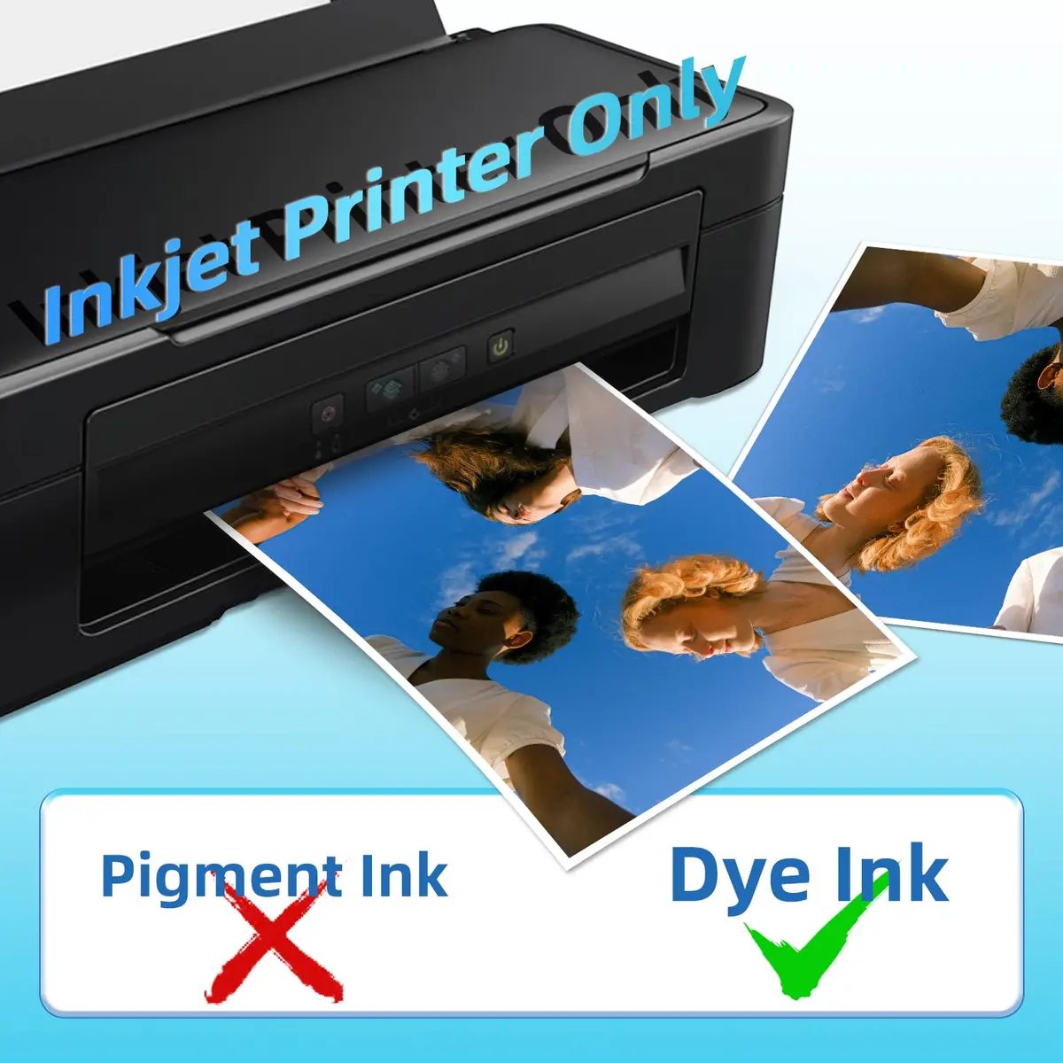 Uinkit Printable Transparency Film 8.5x11 Clear Sheets | High-Quality Inkjet Overhead Projector Film - view 8