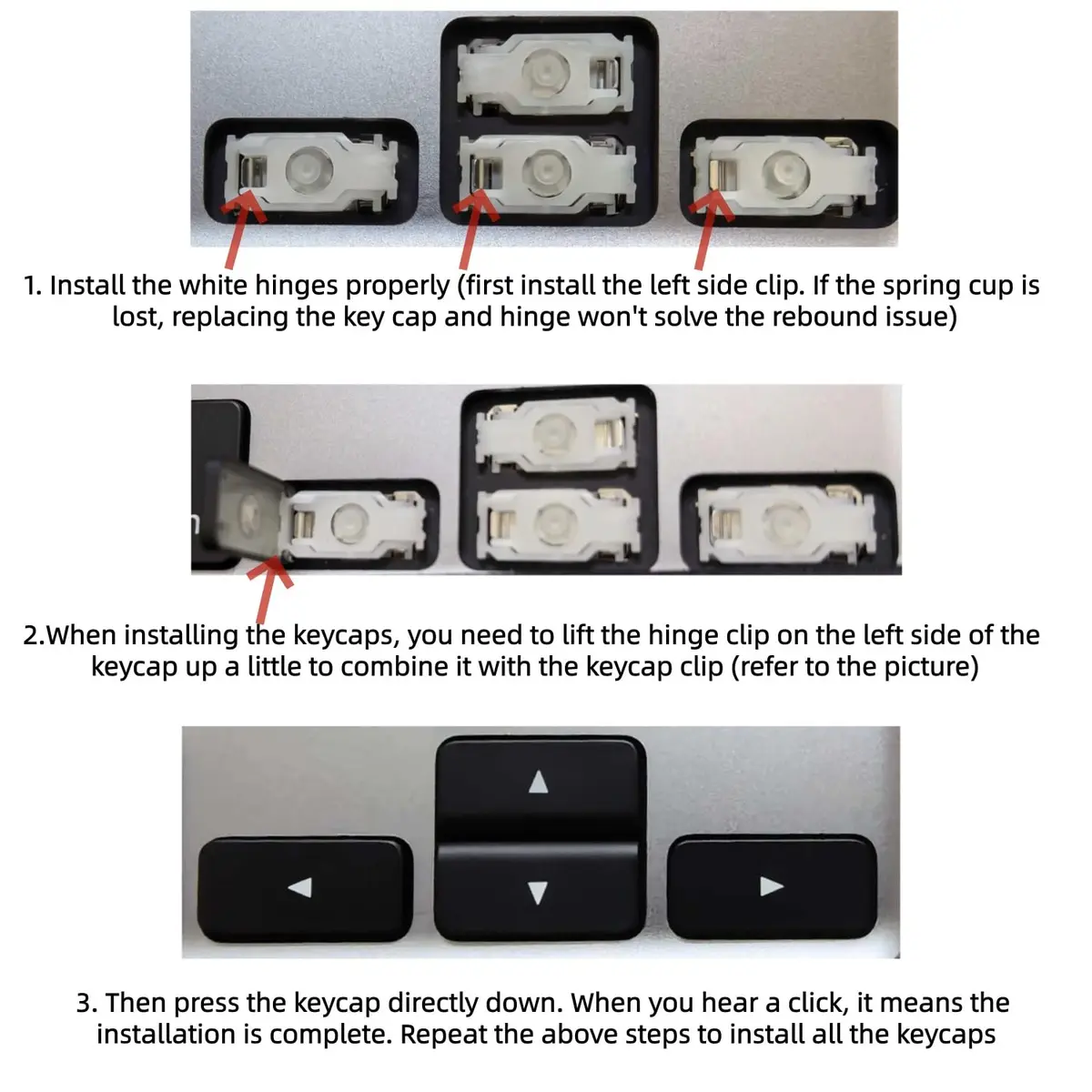 WATIPUNO KEYCAP Replacement Left/Up/Down/Right Arrow Keycap for MacBook Pro/Air 2019-2025 | Compatible with MacBook Models - view 6