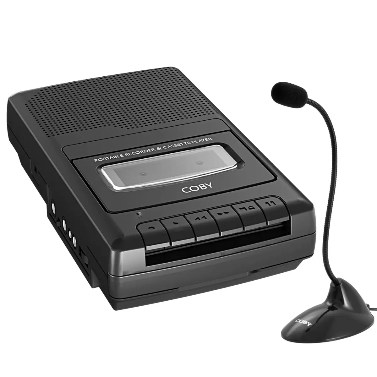 Coby Portable Cassette Player & Voice Recorder CVR42BK Black | Record & Play Cassette Tapes Anywhere - main product image