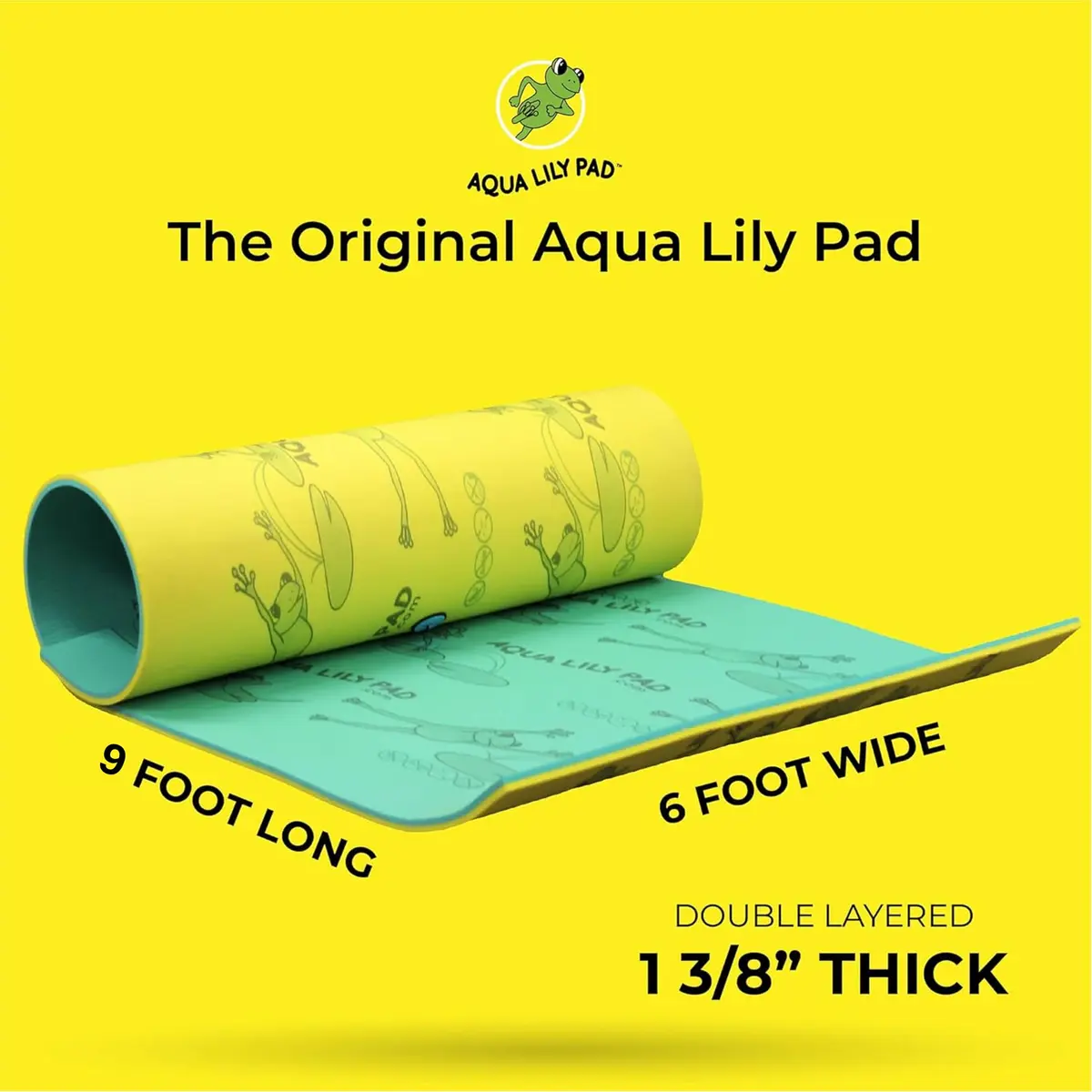 Aqua Lily Pad 9 Foot Water Flotation Device | Durable Foam Island for Water Fun - view 8