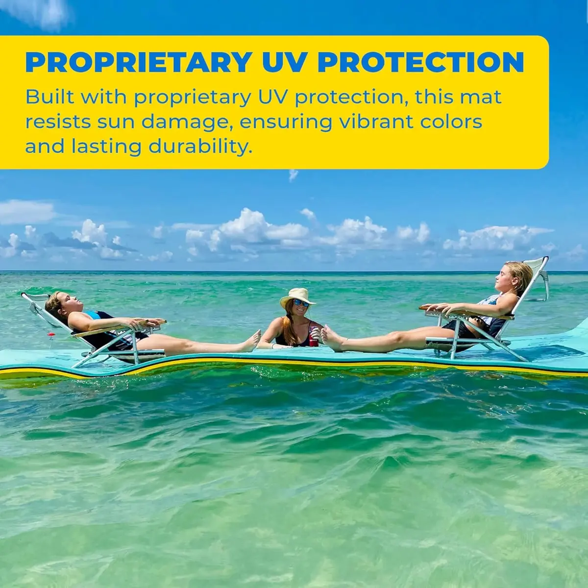 Aqua Lily Pad 9 Foot Water Flotation Device | Durable Foam Island for Water Fun - view 4