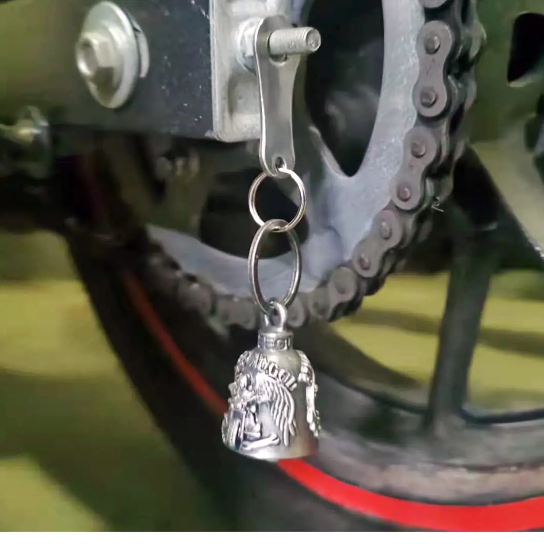 Dream Apparel Motorcycle Ride Bell for Bikers, Heavy Spirit Keychain & Lucky Charm (DBL9-L POW MIA) - view 6