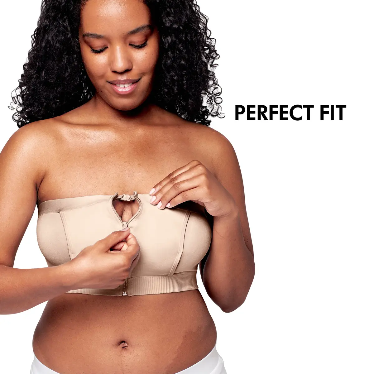 Medela Pumping Bustier for Hands-Free Pumping | Chai, Small | Supportive, Comfortable & Compatible with Medela Pumps - view 2