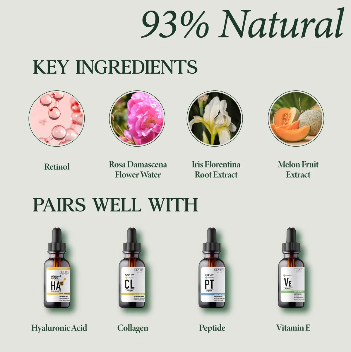 CLARA'S NEW YORK Youth Renewal Retinol Facial Cream 50ml | Anti-Aging, Wrinkle Reduction, Deep Hydration, Made in USA - view 5