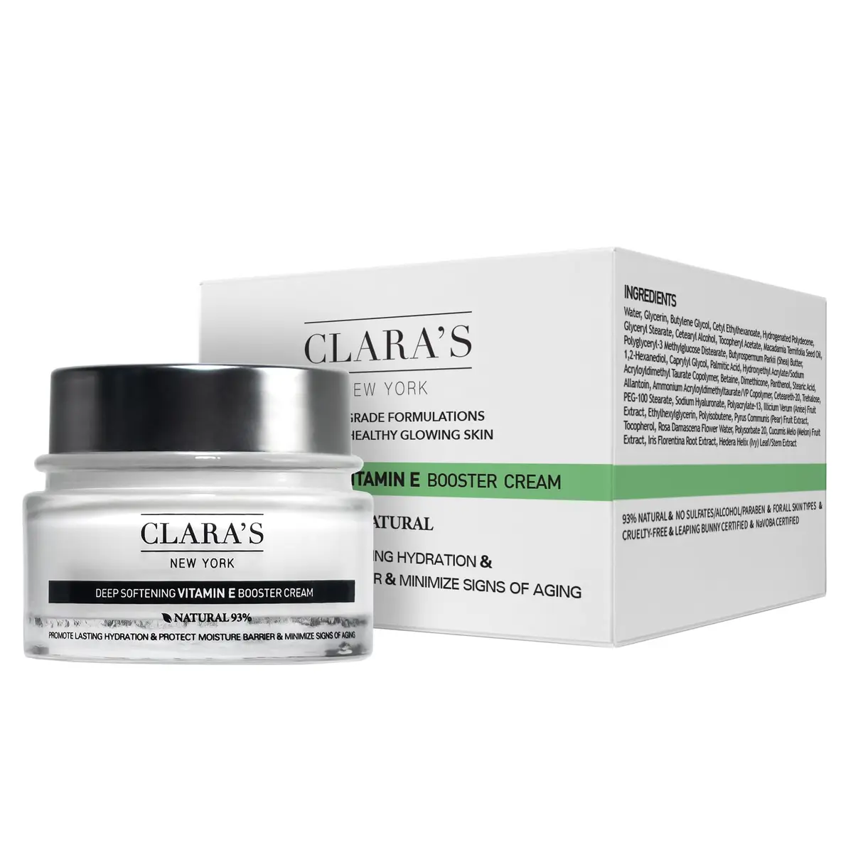 CLARA'S NEW YORK Deep Softening Vitamin E Skin Barrier Cream 50ml | Nourishes & Protects - main product image